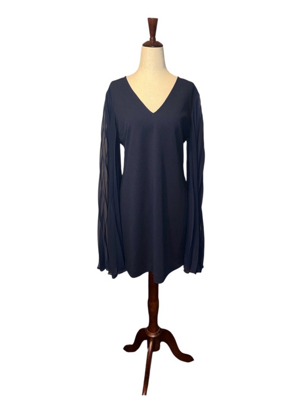 Trina Turk Celestina Pleated Cape Pleated Mini Dress - Picture 4 of 7